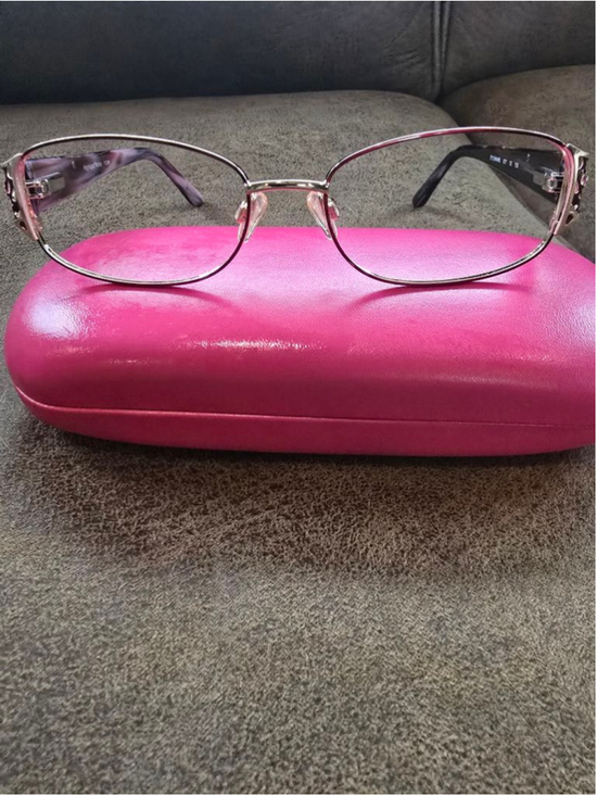 Highland Parke Accessories - Women's Highland Parke Gold & Burgundy Glasses Frames Only